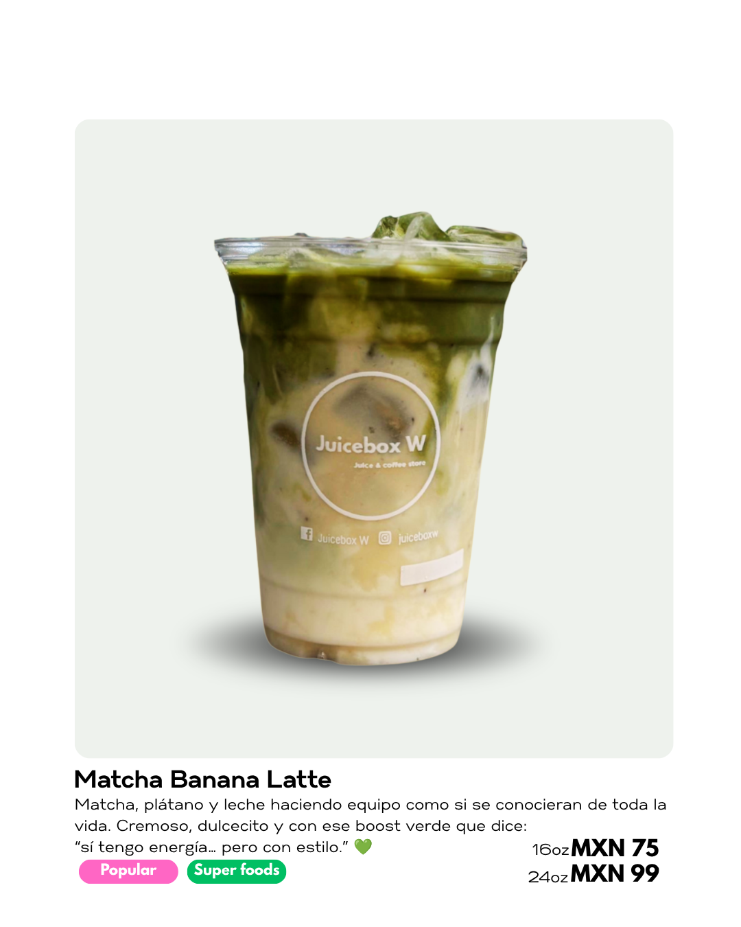 Bebida sin café Juicebox W