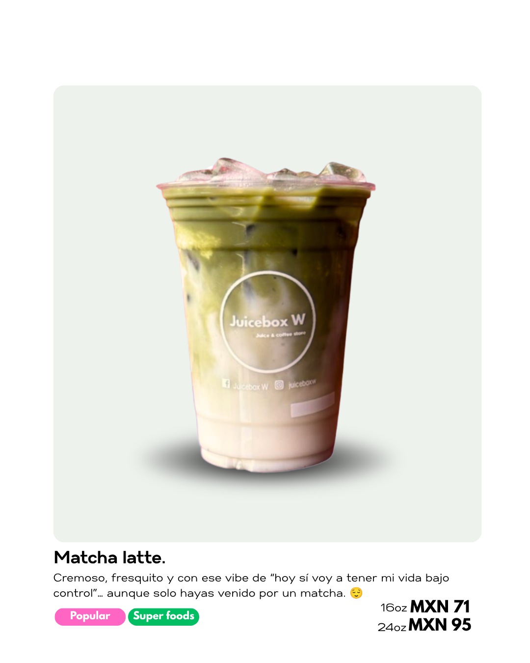 Bebida sin café Juicebox W