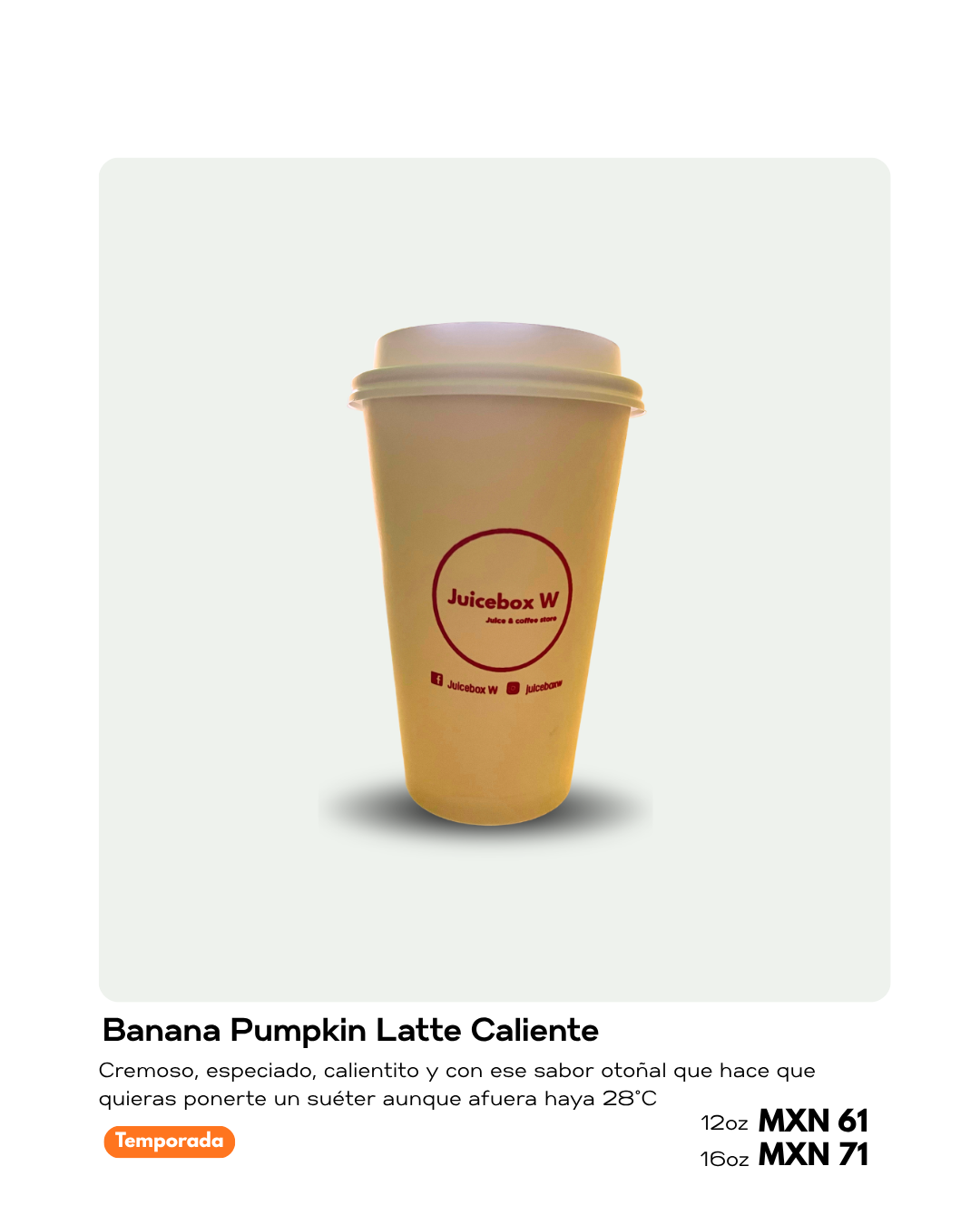 Café caliente Juicebox W