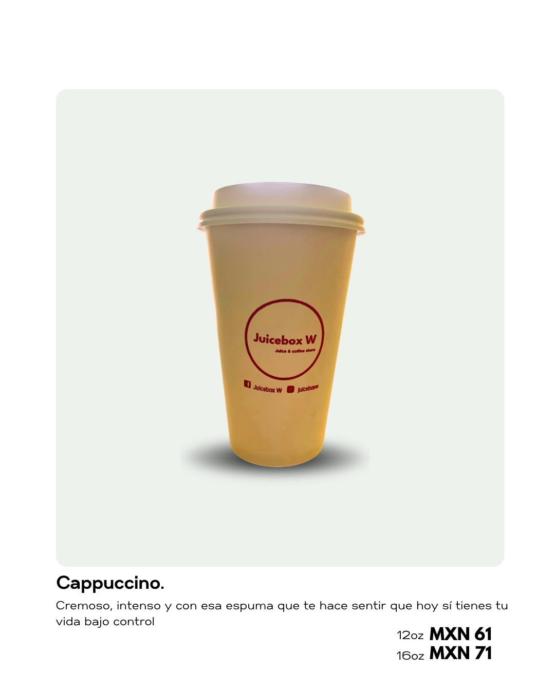 Café caliente Juicebox W