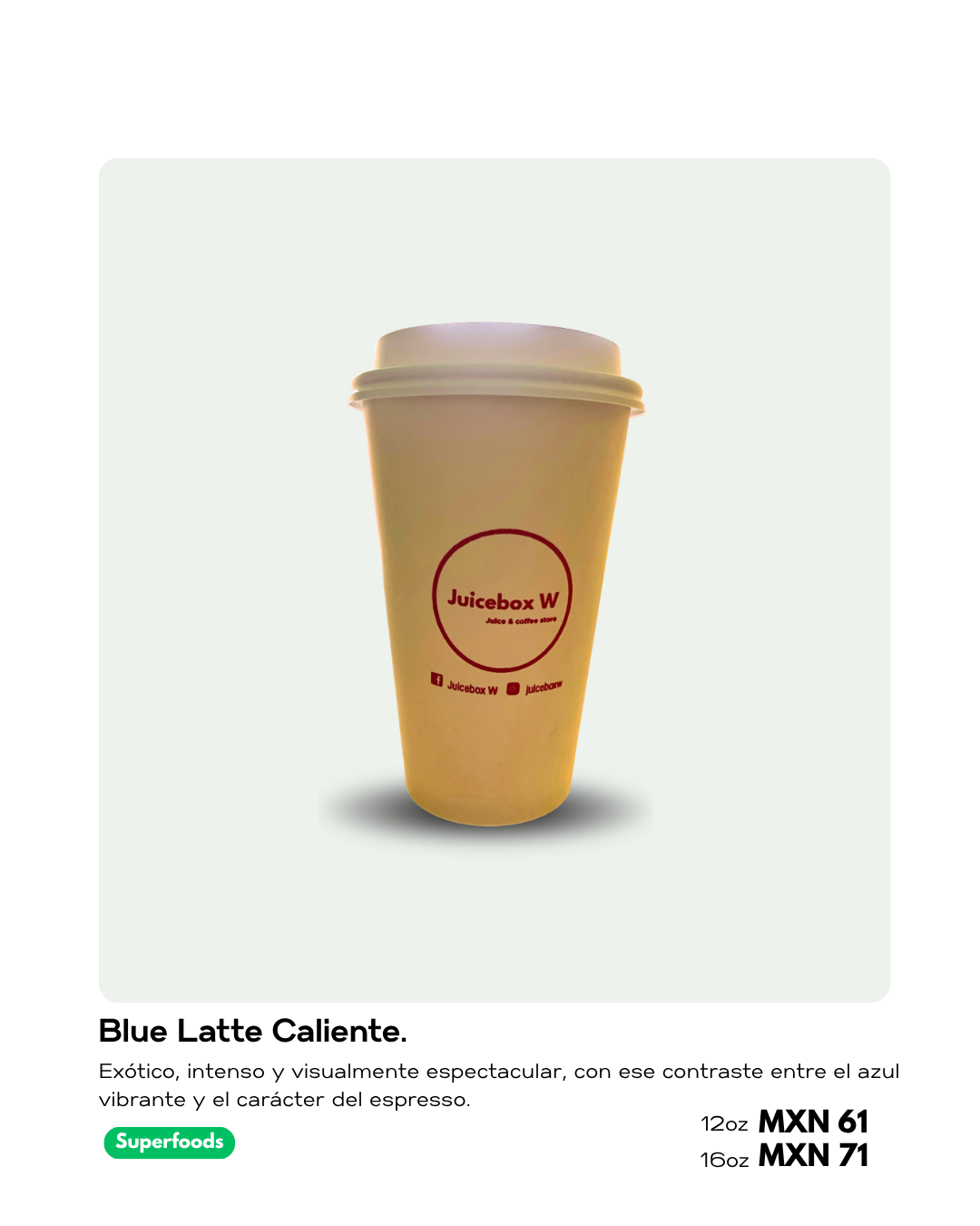 Café caliente Juicebox W