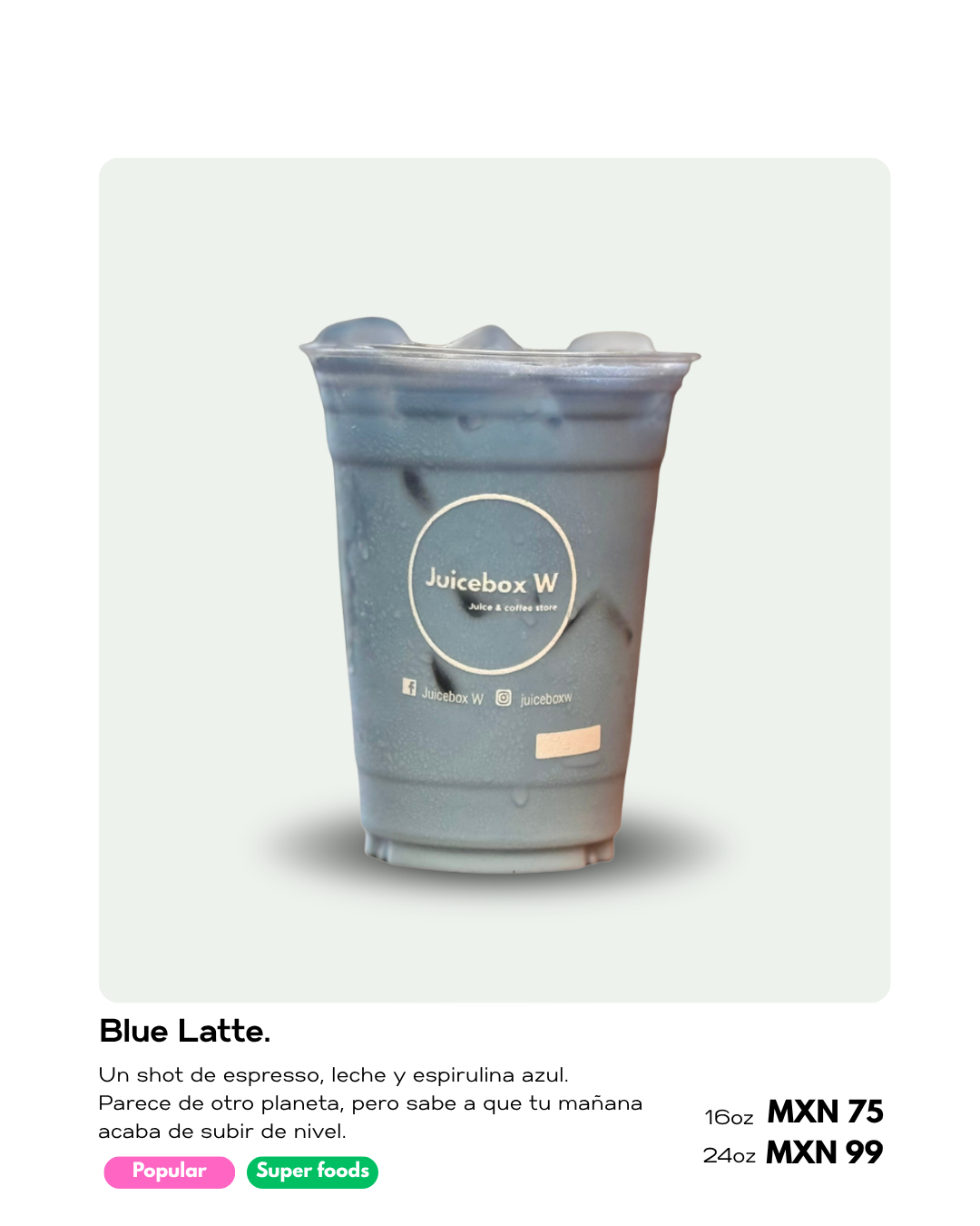 Café helado Juicebox W