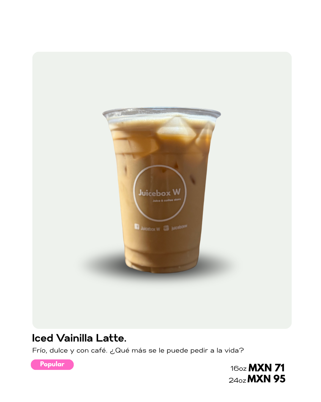 Café helado Juicebox W