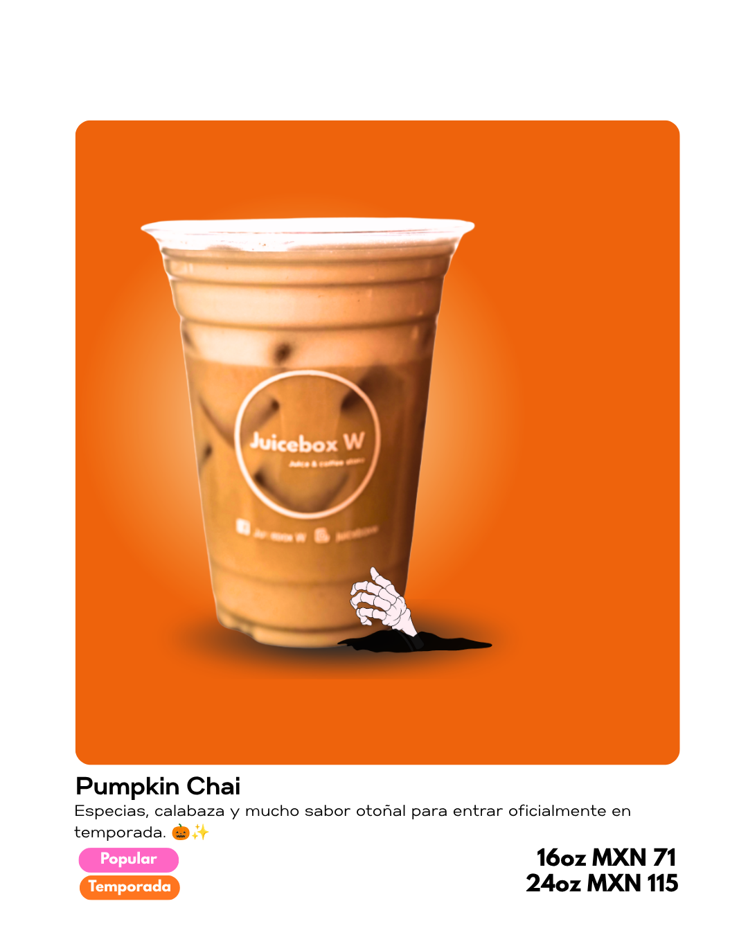Pumpkin Matcha Juicebox W