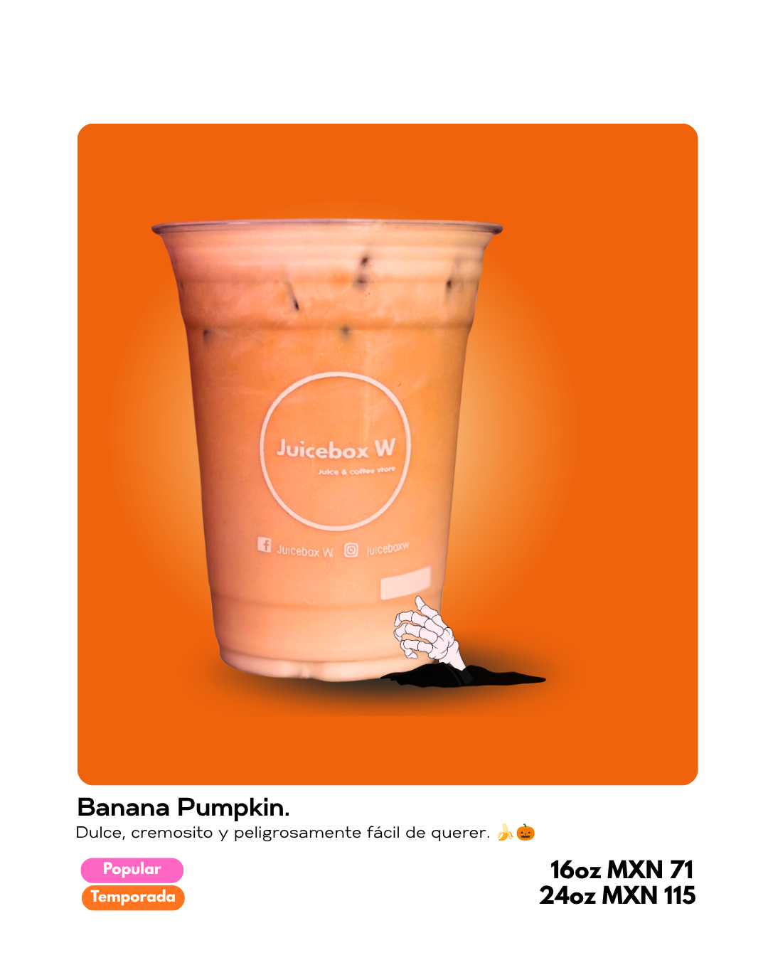 Pumpkin Cold Brew Juicebox W